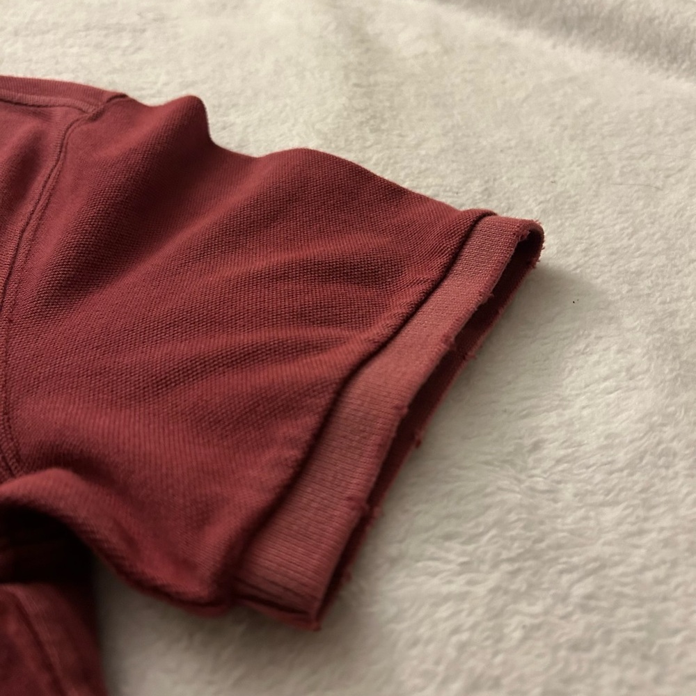 Abercrombie & Fitch Men's Polo Shirt - Deep Red